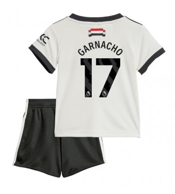 Manchester United Alejandro Garnacho #17 Tredje Kläder Barn 2024-25 Kortärmad (+ Korta byxor)